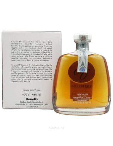 Bonollo oude Grappa Of Ligneum Cru Italiae - 70 cl - Gratis verzending naar Europa en Groot-Brittannië