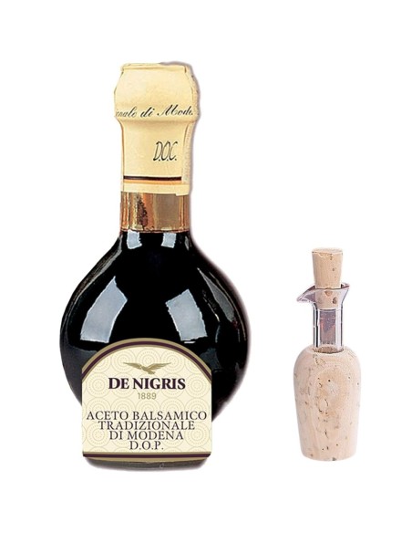 De Nigris Vinaigre Balsamique de Modène vieilli 12 ans DOP - 100 ml - Livraison gratuite en EUROPE et au Royaume-Uni