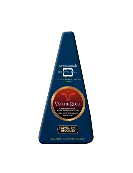 Bertinelli Parmigiano Reggiano red cows 24 months - 300 gr - Free shipping delivered to EUROPE and UK