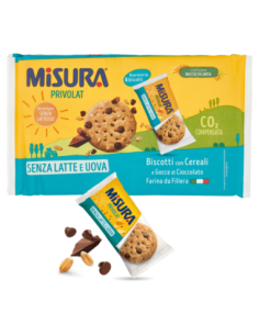 Misura Privolat Biscotti con Cereali e Gocce di Cioccolato - 280 gr