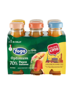 Yoga Optimum Perziksap 70% Italiaanse Steden Collectie - 6 x 125 ml