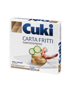 Cuki Carta Assorbente per fritti 20 fogli 32 x 33 cm