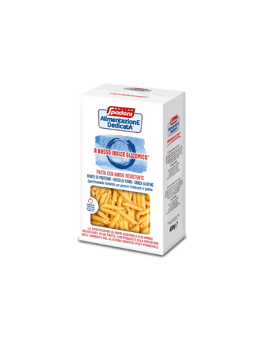 Spadoni Penne Rigate mit niedrigem glykämischen Index, glutenfrei – 400 g - Kostenloser Versand nach Europa und Großbritannien