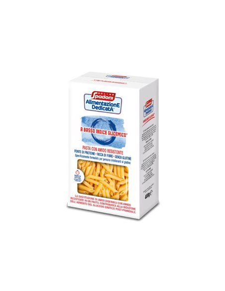 Spadoni Penne Rigate mit niedrigem glykämischen Index, glutenfrei – 400 g - Kostenloser Versand nach Europa und Großbritannien