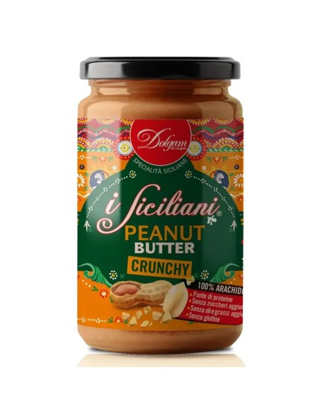 Dolgam I Siciliani Burro di Arachidi Crunchy - 300 gr - Spedizione gratuita consegnata in EUROPA e UK