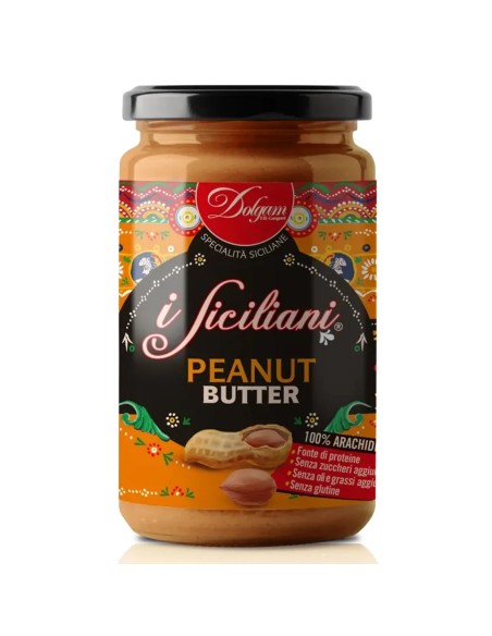 Dolgam I Siciliani Peanut Butter - 300 gr - Free shipping delivered to EUROPE and UK