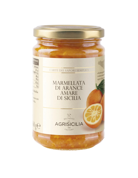 Agrisicilia Marmellata di Arance Amare di Sicilia - 360 gr - Spedizione gratuita consegnata in EUROPA e UK