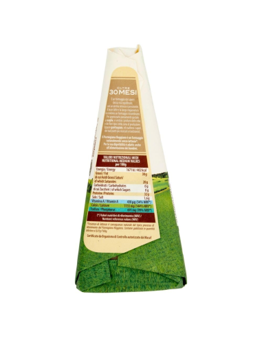 Parmareggio Parmigiano Reggiano +30 months - 250 gr - Free shipping delivered to EUROPE and UK