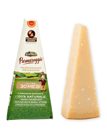Parmareggio Parmigiano Reggiano +30 months - 250 gr - Free shipping delivered to EUROPE and UK