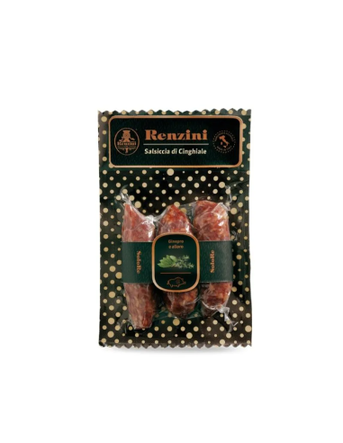 Renzini Wild Boar Salami Bites 3 pcs - 100 gr - Free shipping delivered to EUROPE and UK