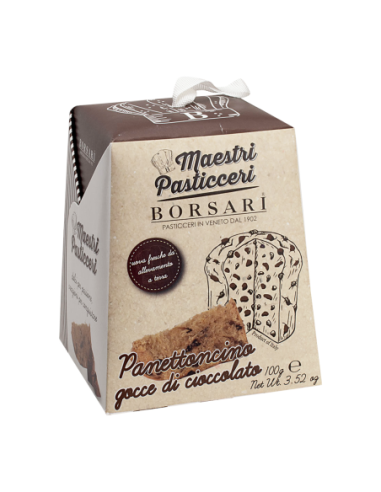 Borsari Panettoncino con gocce di cioccolato - 100 gr