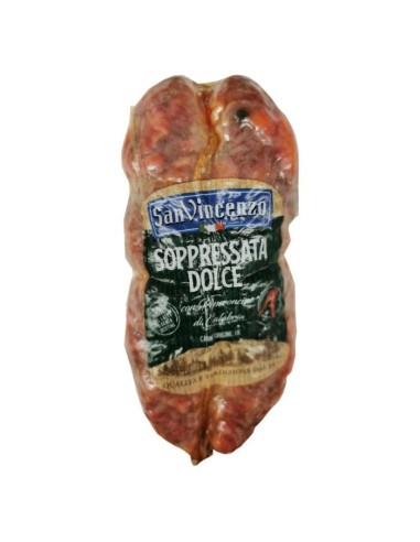 San Vincenzo Süße Soppressata - ca. 300 g - Kostenloser Versand nach Europa und Großbritannien