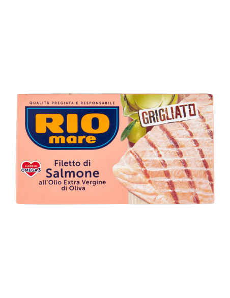 Gille Rio Rio Mare Filet de Saumon Grillé à l’Huile EVO - 125 g - Livraison ...