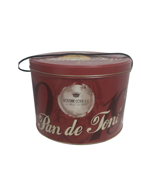 Giovanni Cova Klassieke Panettone in Blik - 1 kg - Gratis verzending naar Europa en Groot-Brittannië