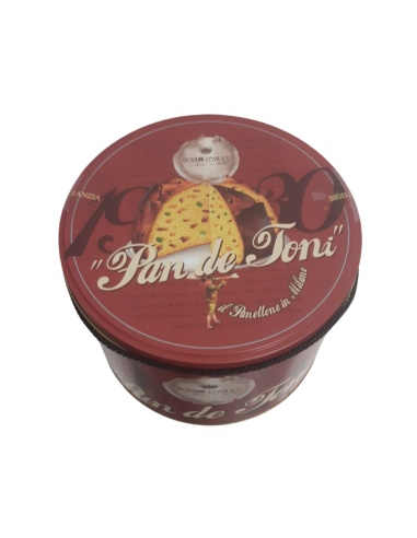 Giovanni Cova Klassieke Panettone in Blik - 1 kg - Gratis verzending naar Europa en Groot-Brittannië