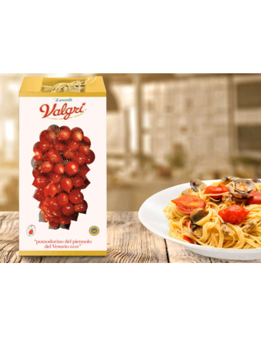 Valgrì Tomates cerises fraîches Piennolo del Vesuvio DOP Box - 1,5 kg - Livraison gratuite en EUROPE et au Royaume-Uni
