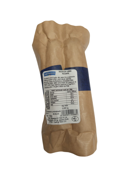 San Vincenzo Saucisse Longue Douce - env. 300 g - Livraison gratuite en EUROPE et au Royaume-Uni