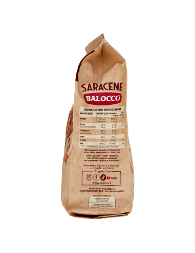 Balocco Wholemeal Saracen Biscuits with Chocolate Chips - 700 gr - Free shipping delivered to EUROPE and UK