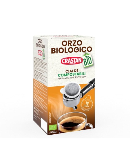 Crastan Orzo Bio - 18 Cialde - Free shipping delivered to EUROPE and UK