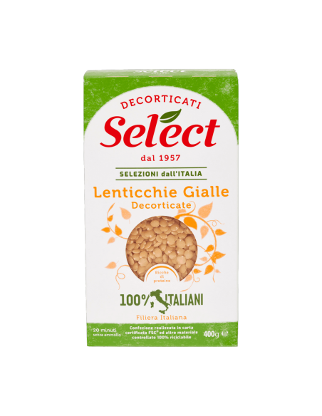 Select Lenticchie Gialle Decorticate - 400 gr