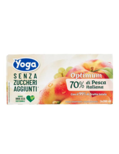 Yoga Succo di Frutta Pesca senza Zuccheri aggiunti - 3 x 200 ml
