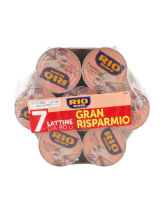 Rio Mare Tonno Olio d'Oliva - 7 x 80 gr - Spedizione gratuita consegnata in EUROPA e UK