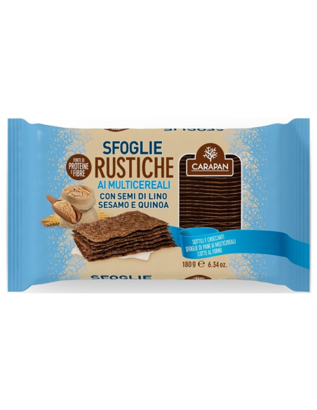 Carapan Sfoglie Rustiche ai Multicereali - 180 gr