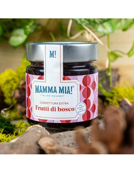 MammaMia Wildbeeren Konfiture Extra - 240 g - Kostenloser Versand nach Europa und Großbritannien