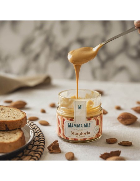 MammaMia Crème d'Amandes d'Avola 50% - 180 gr - Livraison gratuite en EUROPE et au Royaume-Uni