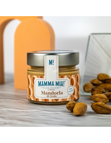MammaMia Crème d'Amandes d'Avola 50% - 180 gr - Livraison gratuite en EUROPE et au Royaume-Uni