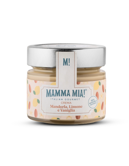 MammaMia Crema Mandorla, Limone e Vaniglia - 180 gr - Spedizione gratuita consegnata in EUROPA e UK