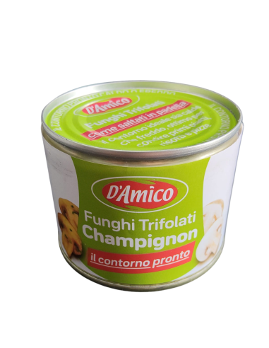 D'amico Sautéed Champignon Mushrooms - 180 gr - Free shipping delivered to EUROPE and UK