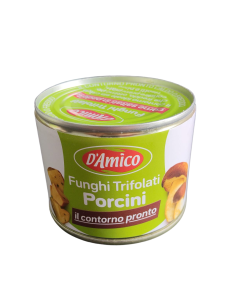 D'Amico Funghi Porcini Trifolati - 180 gr - Spedizione gratuita consegnata in EUROPA e UK