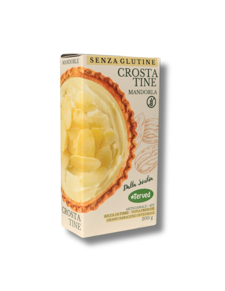 Terved Crostatine Mandorla Senza Glutine 4 pz - 200 gr