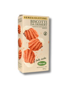 Terved Biscotti da Dessert Cacao e Cioccolato Bianco Senza Glutine 90 gr