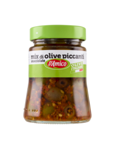 D'Amico Mix Olive Piccanti Snocciolate - 280 gr