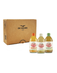 De Nigris Box Benessere Aceto di Mele, Zenzero e Curcuma - 3 x 500 ml