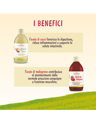 Aceti De Nigris Benessere Naturale con Mele, Cocco e Melograno
