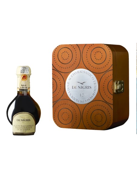 De Nigris Aceto Balsamico Modena invecchiato 12 anni DOP - 100 ml - Spedizione gratuita consegnata in EUROPA e UK