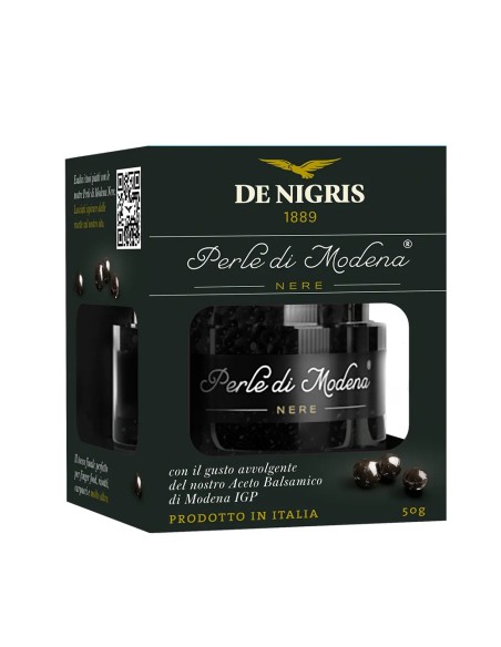 De Nigris Perle Nere di Aceto Balsamico Modena IGP - 50 gr - Spedizione gratuita consegnata in EUROPA e UK