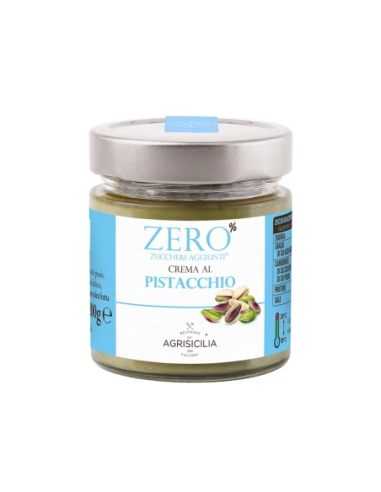 Agrisicilia Crema al Pistacchio Zero Zuccheri Aggiunti - 200 gr