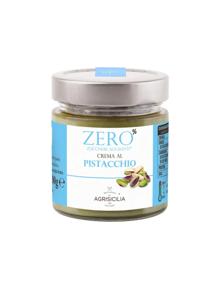Agrisicilia Crema al Pistacchio Zero Zuccheri Aggiunti - 200 gr