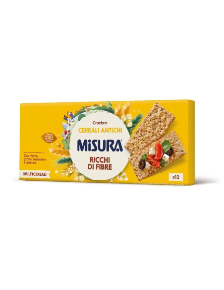 Misura Crackers multigrains aux céréales anciennes - 350 gr - Livraison gratuite en EUROPE et au Royaume-Uni