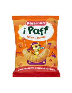 Plasmon i Paff snack Zucca e Carota da 12 mesi - 15 gr