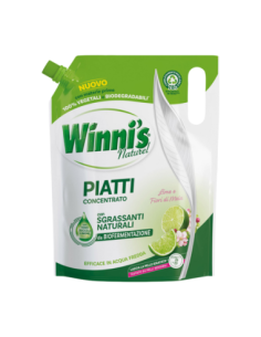 Winni's Concentrato Piatti Lime e Fiori di Mela ecoricarica - 900 ml