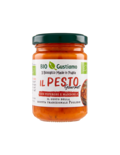 Bio Gustiamo Pesto Peperoni e Mandorle - 140 gr