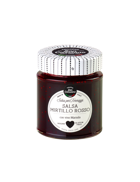 San Cassiano Salsa Mirtillo Rosso per formaggi - 170 gr
