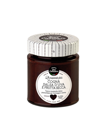 San Cassiano Mostarda Cognà Salsa d'Uva e Frutta Secca - 170 gr