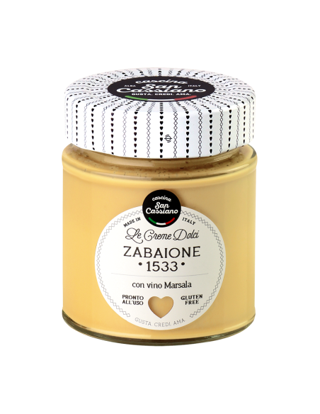 Zabaione San Cassiano met Marsala Romige Topping voor Desserts