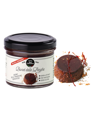 San Cassiano Bunet Pudding Traditioneel Piemontees Dessert, Lactose en Glutenvrij